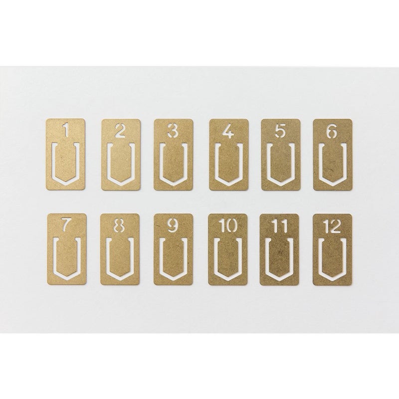 Midori Brass Clip Number (43080006) - Image 3